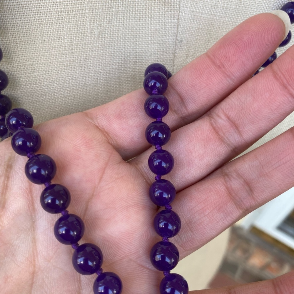 Amethyst Bead Necklace